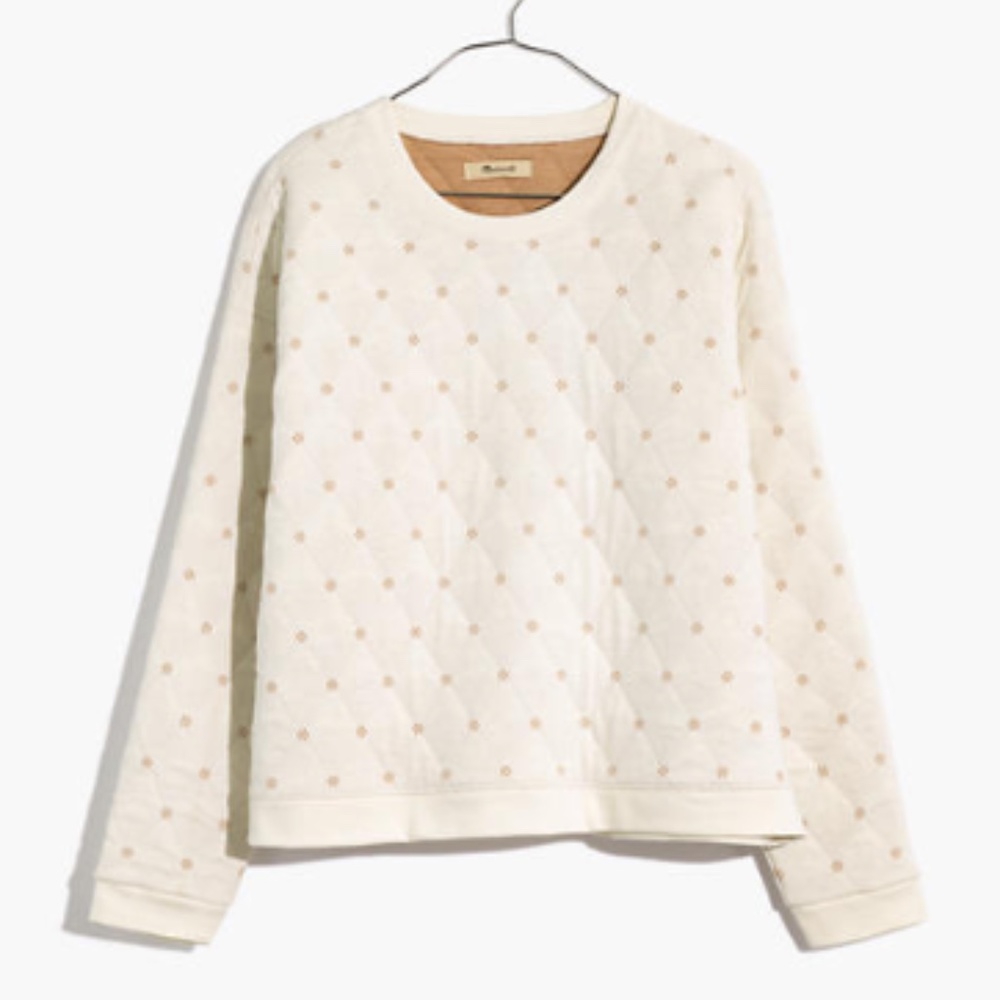Madewell Quilted Swing Sweatshirt